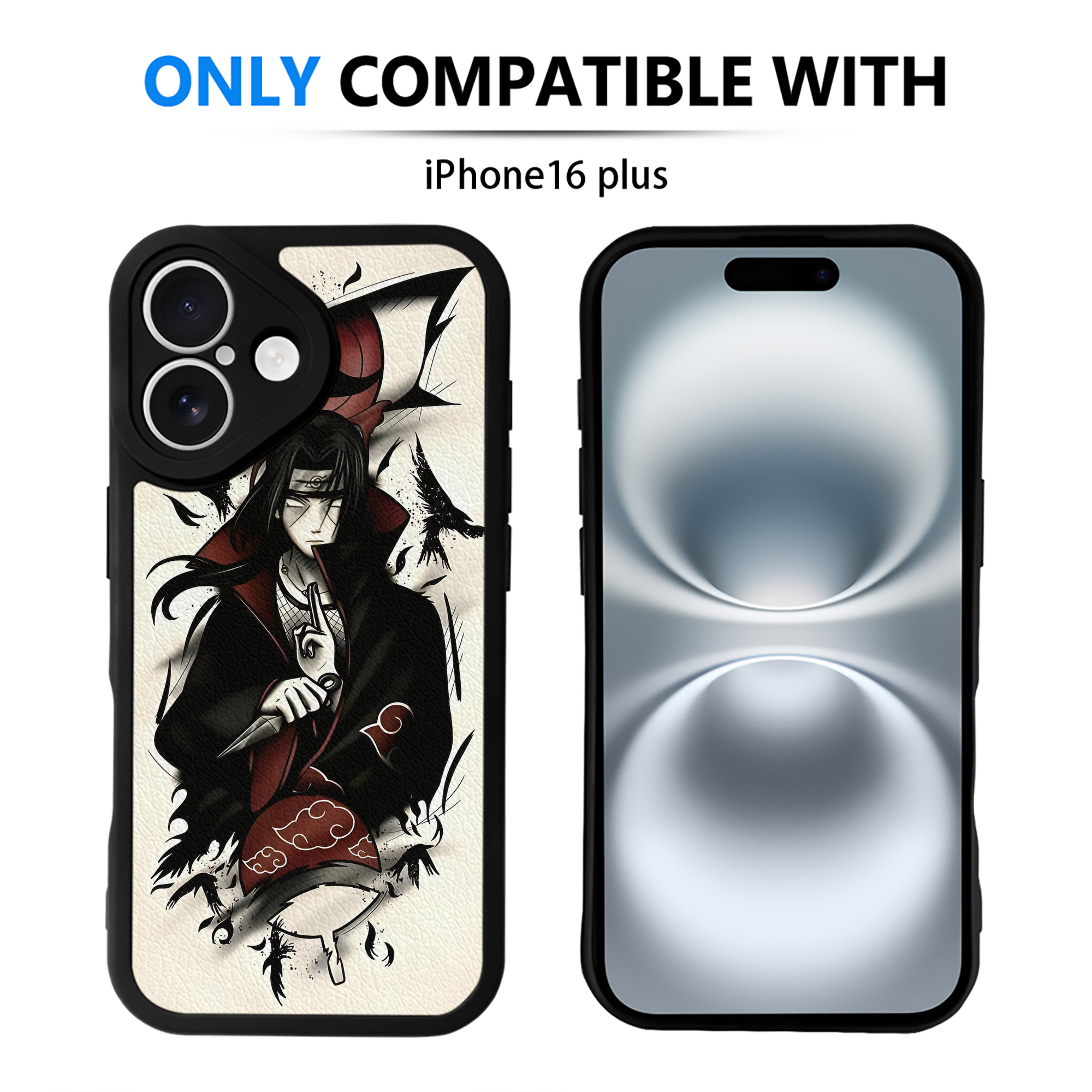 （画像用） NARUTO -ナルト- NARUTO -ナルト- 疾風伝 【iPhone 16シリーズ対応】シリコンスマホケース（レザー調） 材質：シリコン